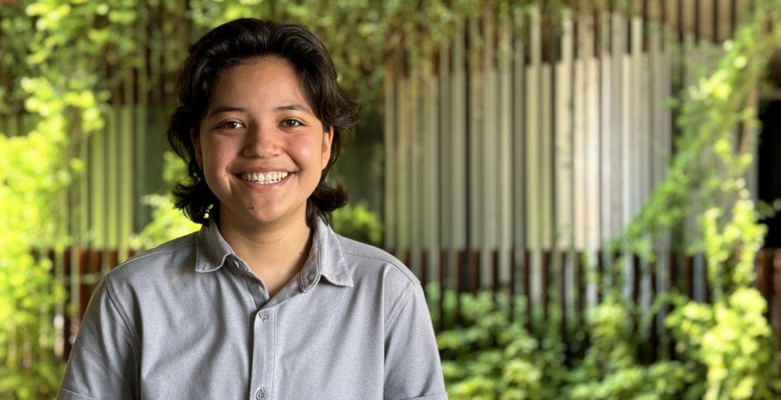 Ilana Valenzuela, a first-semester aerospace and mechanical engineering student at the University of Arizona College of Engineering.