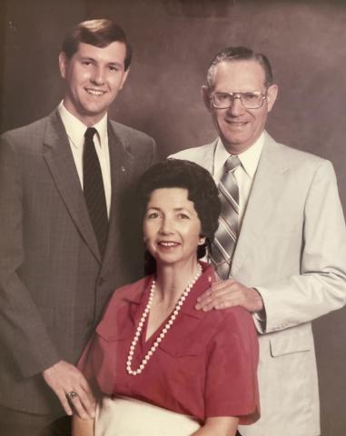 Kenneth Hartwein with his son, Jack, and wife, Peggy.