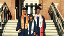 The Chhieu family – Carol, Harry and Anthony – all graduated from the University of Arizona in May.