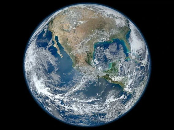 Satellite image of Earth