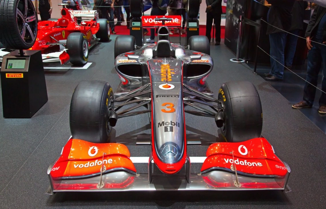 A formula one racing car.