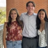 Flinn Scholars (from left) Roselyn Dorell, Oliver Hoerth and Jeanette Mendoza. 
